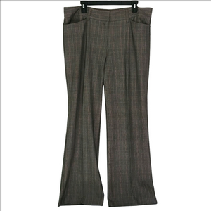 Karen Kane Pants Women's Size 16 Lifestyle Wide Leg Gray Pink Brown Metallic